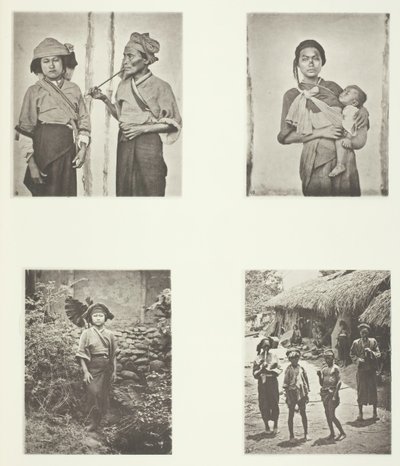 Donne Pepohoan, modo di portare il bambino, costume delle donne Baksa, Lakoli, c. 1868 da John Thomson