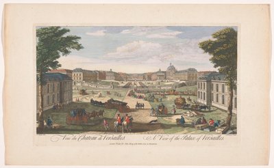 Vista della facciata del Palazzo di Versailles da John Tinney