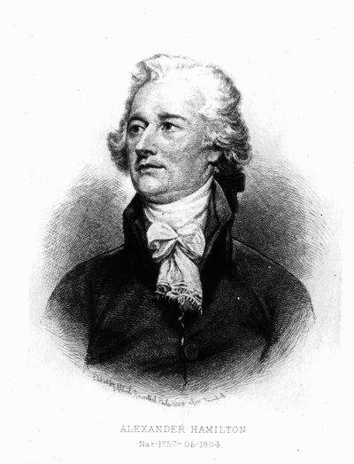 Alexander Hamilton, inciso da Albert Rosenthal, 1888 da John Trumbull