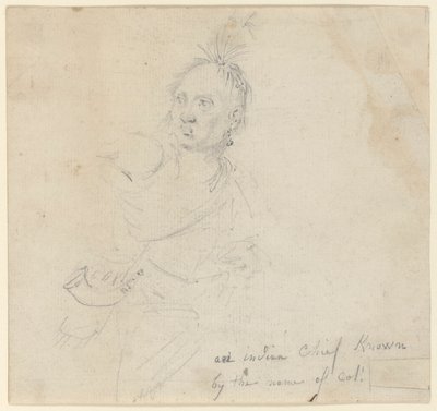 Capitano Joseph Lewis degli Oneida, studio per da John Trumbull