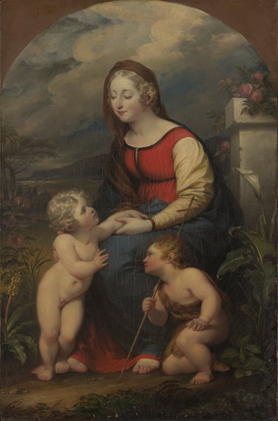 Madonna e Bambino con San Giovanni Battista da John Trumbull