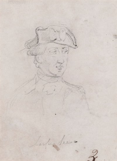 Maggiore Generale Charles Lee, studio per un dipinto proposto da John Trumbull