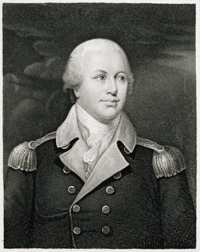 Generale maggiore Nathaniel Greene, inciso da John B. Forrest da John Trumbull