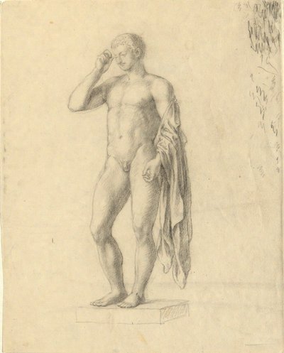 Figura maschile nuda (classica) che mostra il lato sinistro (?) da John Trumbull