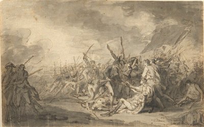 Studio per La morte del generale Warren alla battaglia di Bunker da John Trumbull