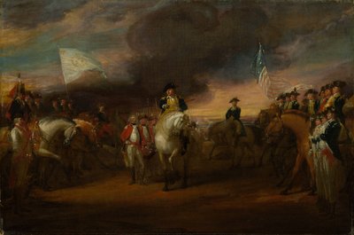 Studio per "La resa di Lord Cornwallis a Yorktown" da John Trumbull
