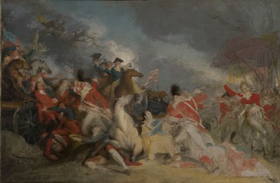 La Morte del Generale Mercer alla Battaglia di Princeton, 3 Gennaio 1777 (versione incompiuta) da John Trumbull