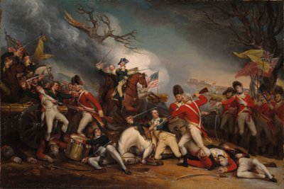 La morte del generale Mercer alla battaglia di Princeton, 3 gennaio 1777 da John Trumbull