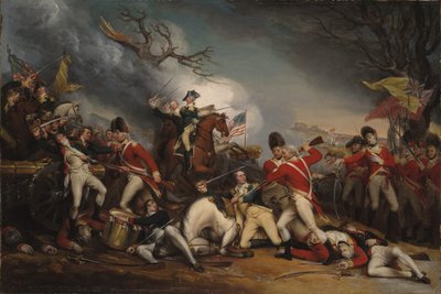 La morte del generale Mercer alla battaglia di Princeton, 3 gennaio 1777 da John Trumbull
