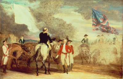 La Resa di Cornwallis a Yorktown, 1787 da John Trumbull