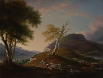 Veduta del West Mountain presso Hartford da John Trumbull