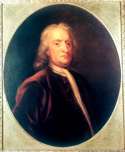 Isaac Newton, matematico, astronomo e fisico inglese, c1725 da John Vanderbank