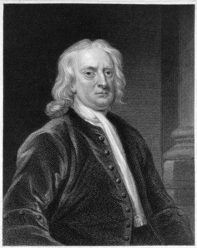 Ritratto di Sir Isaac Newton (1642-1727), inciso da Edward Scriven (1775-1841) da John Vanderbank
