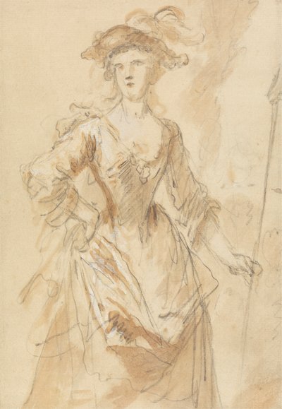 Ritratto di una Giovane Donna come Pastorella da John Vanderbank