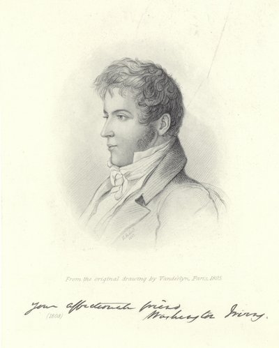 Ritratto di Washington Irving da John Vanderlyn