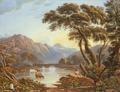 Ponte di Beddgelert, Galles del Nord da John Varley