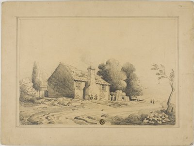 Cottage accanto al sentiero da John Varley