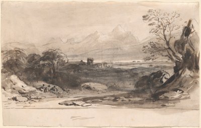Paesaggio con rovine da John Varley