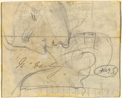Studio di una Testa di Profilo (verso) da John Varley