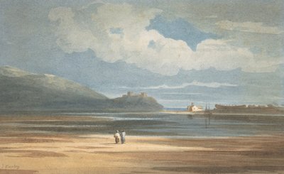 Castello di Harlech attraverso il Traeth Mawr da John Varley I