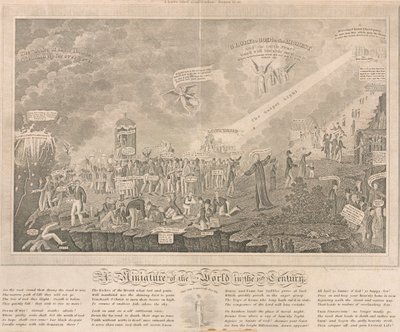Una miniatura del mondo nel XIX secolo da John Warner Barber