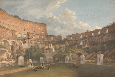 Veduta Interna del Colosseo, Roma da John Warwick Smith