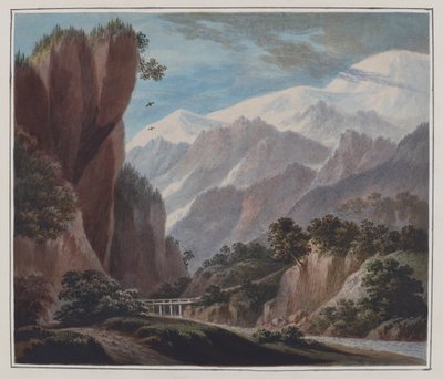 Salendo dalla valle di Sallanches a Chamonix, c.1781 da John Warwick Smith