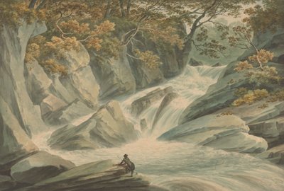 Hafod: Parte Superiore della Cascata da John Warwick Smith