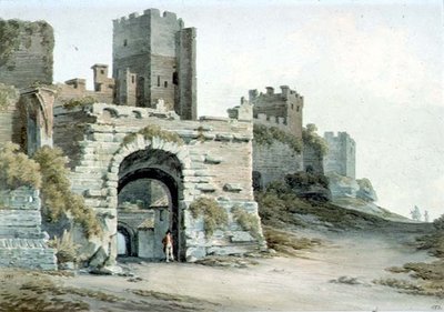 Porta Tiburtina (ora Porta di San Lorenzo), Roma, vista dall