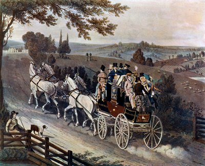 Diligenza, 1822, c1920 da John Watson