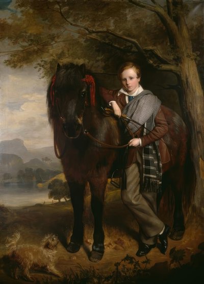 Ritratto di un ragazzo con pony da John Watson Gordon