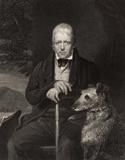 Sir Walter Scott, inciso da W. Holl, da 