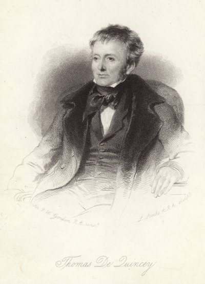 Thomas de Quincey, autore inglese da John Watson Gordon