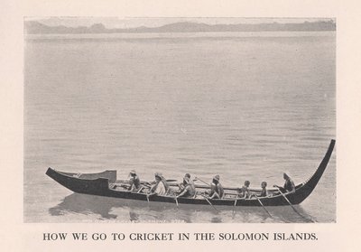 Come andiamo a cricket nelle Isole Salomone, 1912 da John Watt Beattie
