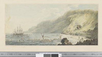 F.39 Una vista di Karakakooa, in Owyhee, c.1783-84 da John Webber