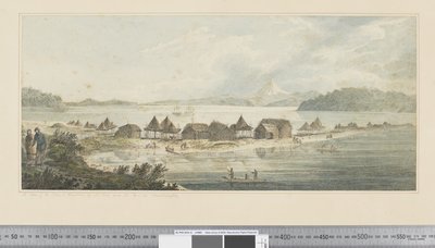 F.41 Una vista della città e del porto di San Pietro e San Paolo in Kamtschatka, c.1783-84 da John Webber