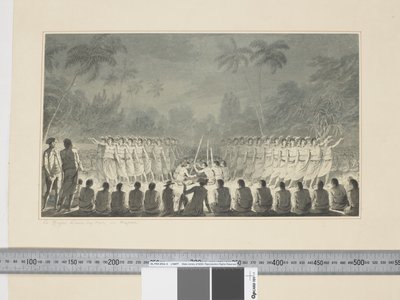 F.5 Una danza notturna di uomini, a Hapaee, c.1773-84 da John Webber