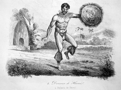 Danzatrice hawaiana, c1770-1793 da John Webber