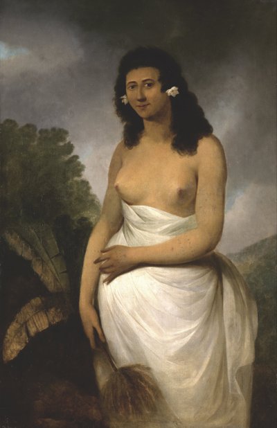 Ritratto di Poedooa, figlia di Orea, Re di Ulaitea, Isole della Società da John Webber