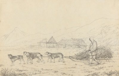 La Narta o slitta per carichi in Kamtschatka da John Webber