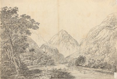 Veduta nella baia di Oheitepeha, Otaheite da John Webber