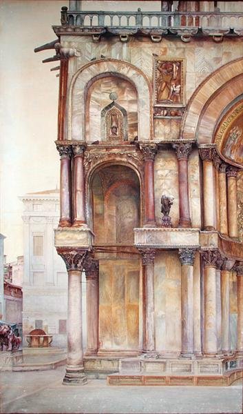 Angolo della Facciata della Basilica di San Marco, Venezia, 1870 da John Wharlton Bunney