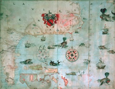 Baia di Chesapeake, Florida, c.1585-1603 da John White