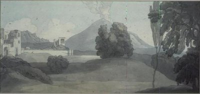 Vesuvio, Napoli da John White Abbott