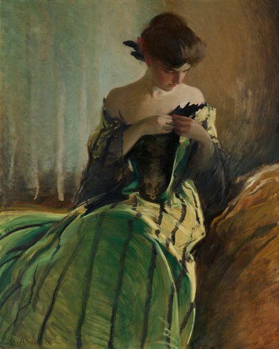Studio in nero e verde, 1906 da John White Alexander