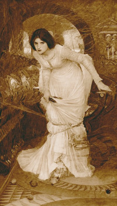 La dama di Shalott da John William (after) Waterhouse