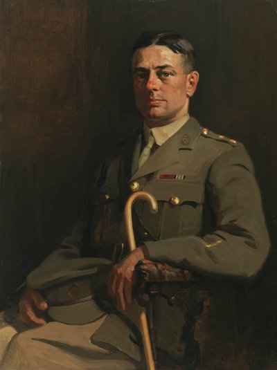 Ritratto del sergente G. H. Mullin, VC, 1914-19 da John William Beatty