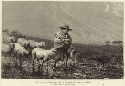 Egli raccoglierà gli agnelli con il suo braccio da John William Bottomley