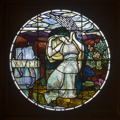 Biddulph Grange, James Powell & Sons, John William Brown (1842-1928), Acqua, Art Nouveau da John William Brown