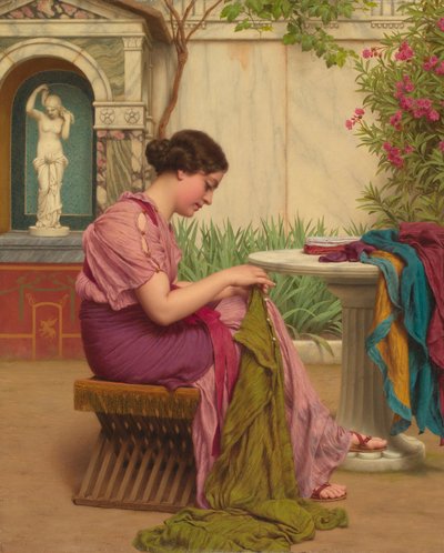 Un punto è libero, o Un punto nel tempo, 1917 da John William Godward